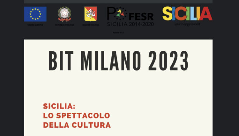Bit 2023: arte, cinema, letteratura e gastronomia: il programma di eventi da vivere allo stand della Regione Siciliana