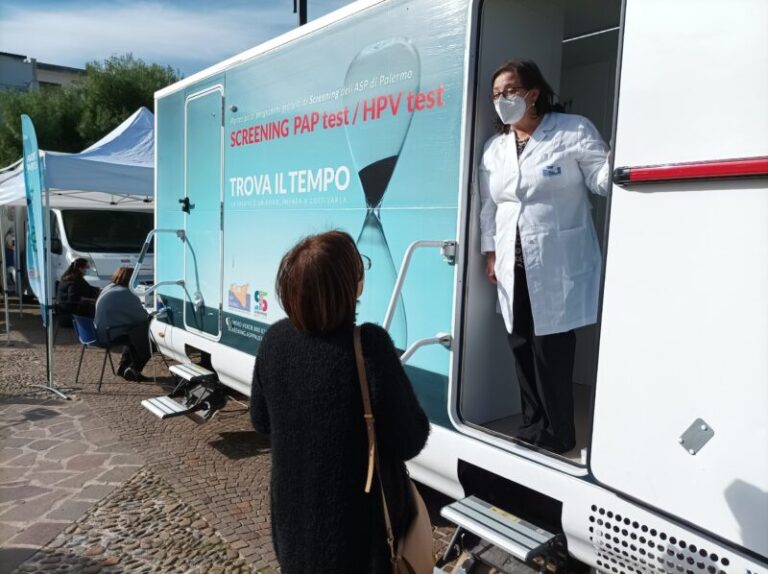 Asp Palermo: pap test e Hpv test gratis l’8 marzo a bordo del camper a Palermo