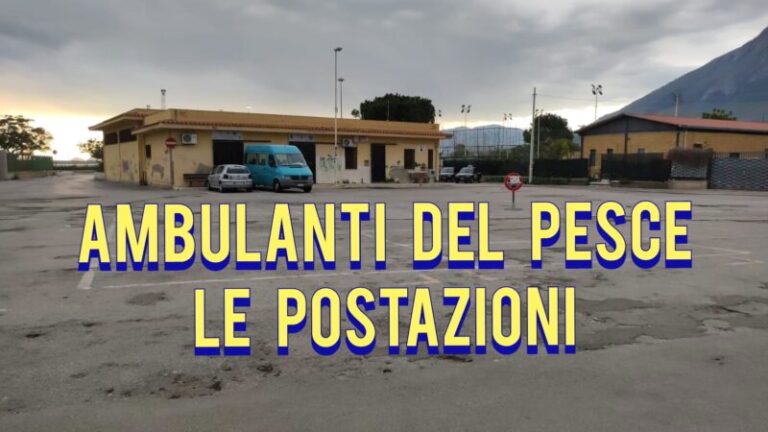 Ambulanti del pesce Termini Imerese: le postazioni e l’ordinanza