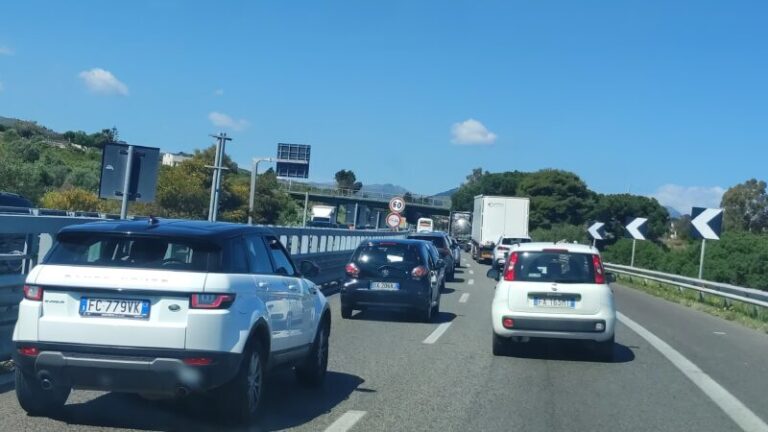 A19: traffico rallentato tra Casteldaccia e Bagheria per lavori in corso