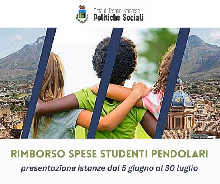 Comune Termini Imerese: al via il rimborso spese per studenti pendolari, anno 2022/23