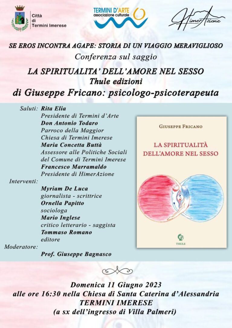 Termini d’Arte promuove la conferenza “Se Eros incontra Agape: storia di un viaggio meraviglioso”