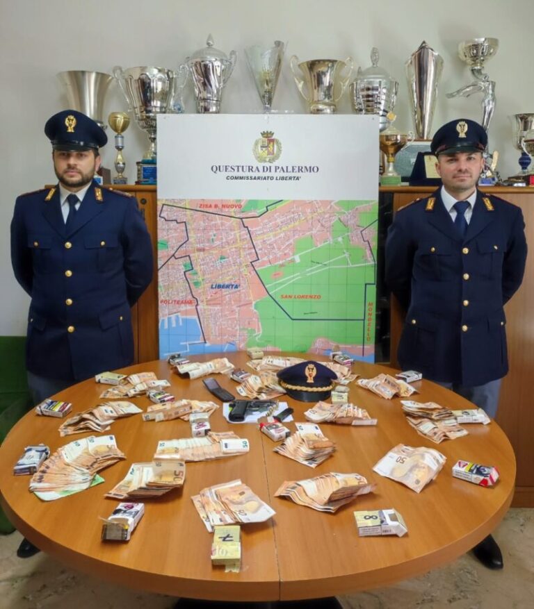 Polizia: arrestato un uomo a Palermo per detenzione illegale di armi, furto di energia elettrica e ricettazione