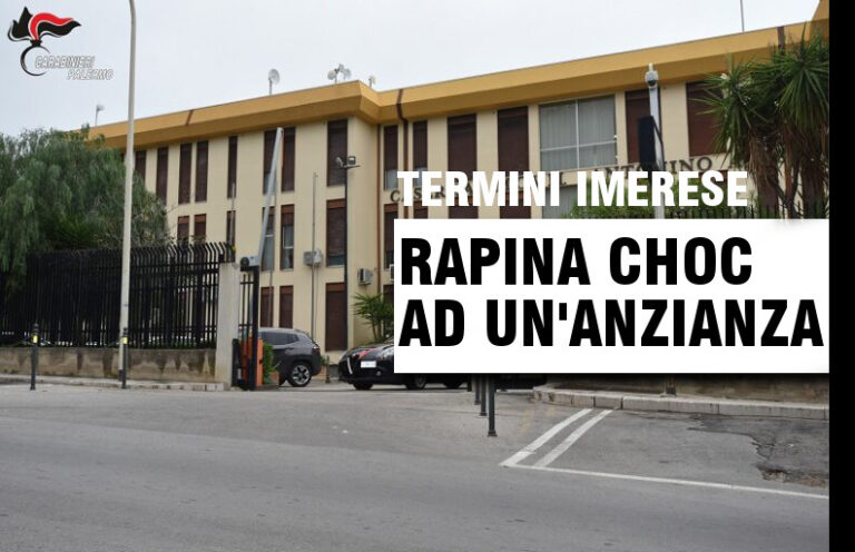 Rapina choc a Termini Imerese: anziana legata e imbavagliata, è caccia ai ladri