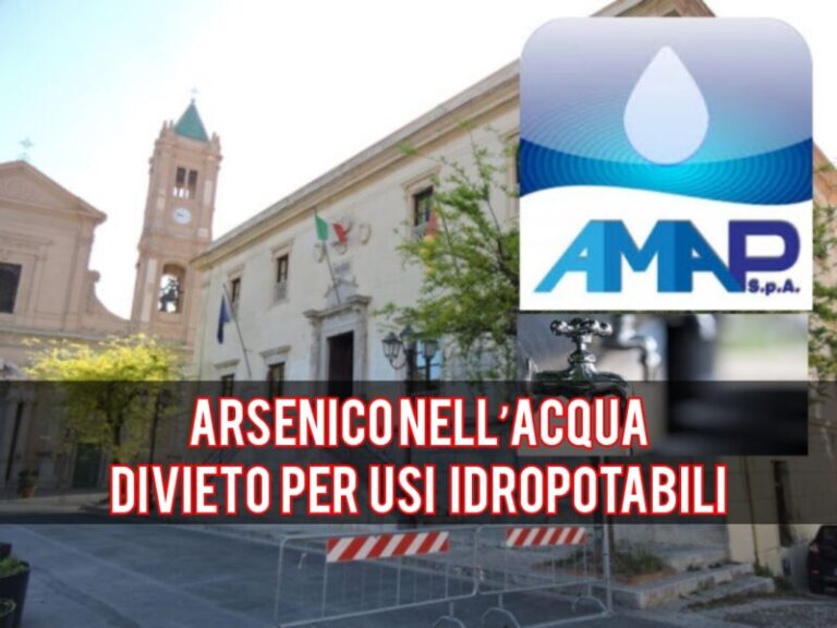 Termini Imerese: presenza di arsenico nell’acqua alla sorgente Brocato, divieto per usi idropotabili