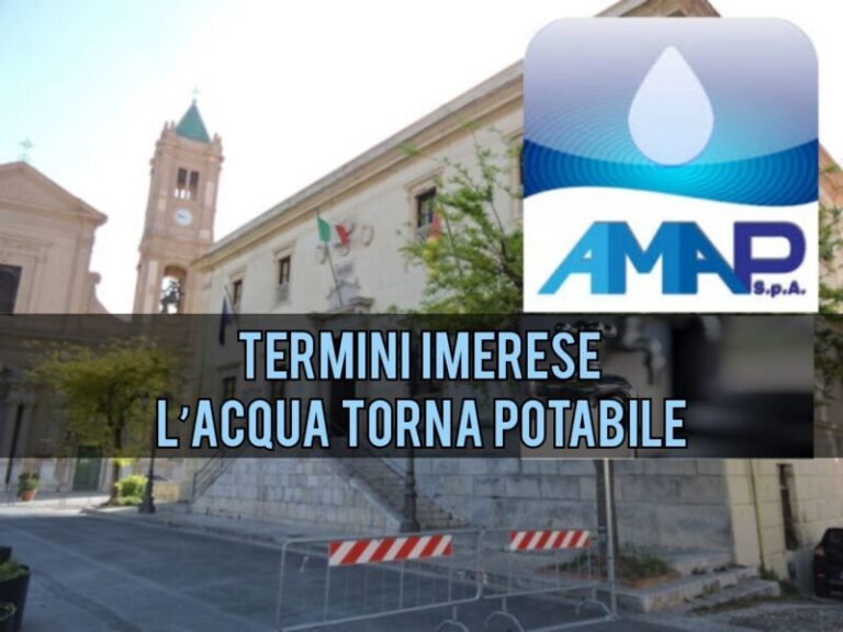 Torna potabile l’acqua a Termini Imerese: arriva l’ordinanza del sindaco