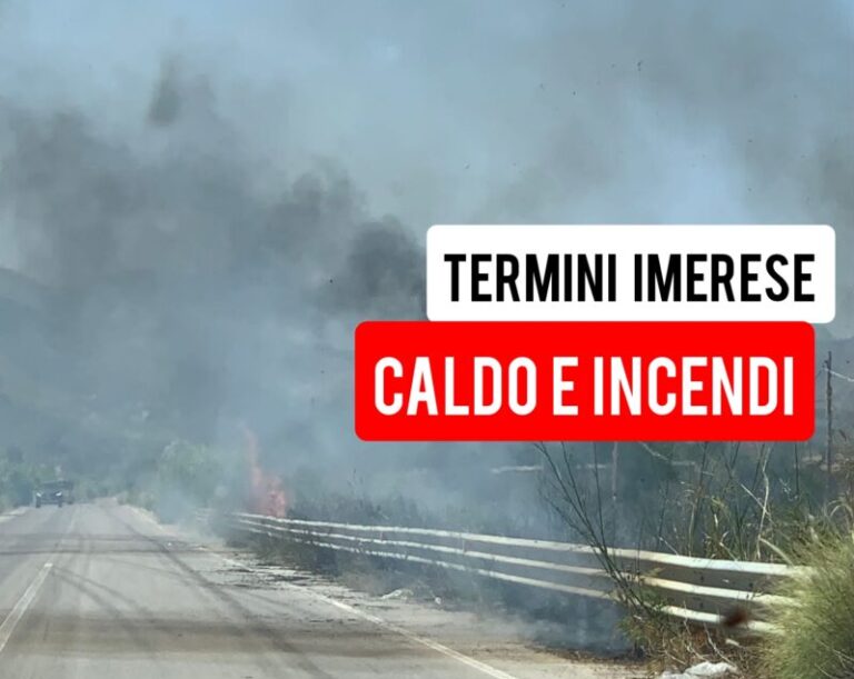 Termini Imerese: grosso incendio nella terza fase dell’area industriale FOTO