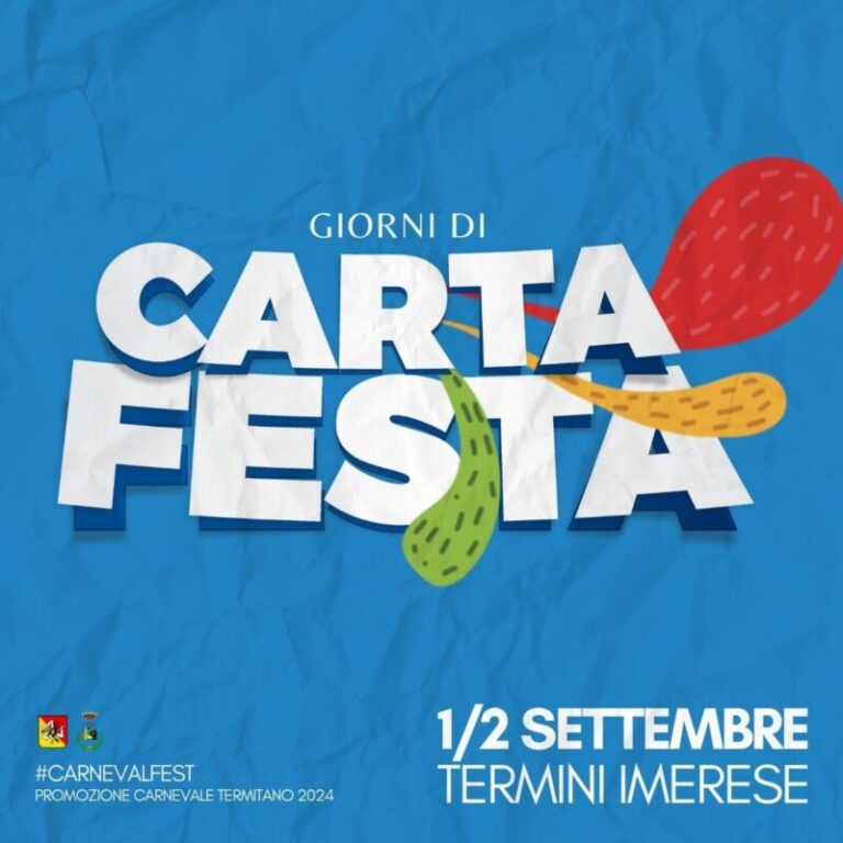 Termini Imerese: 1 e 2 settembre “Giorni di carta festa” GLI EVENTI