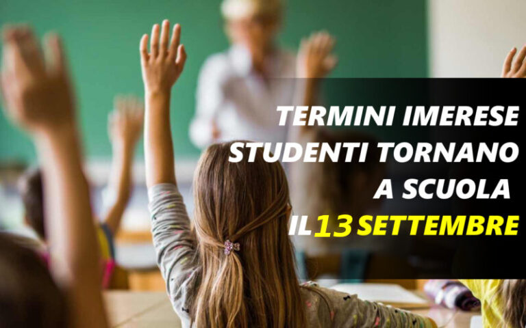 Scuola: in Sicilia gli studenti torneranno sui banchi il 13 settembre