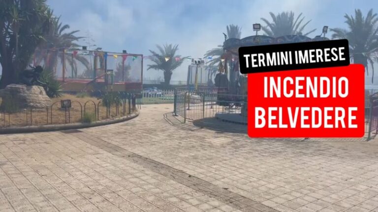 Termini Imerese: grosso incendio al Belvedere FOTO E VIDEO