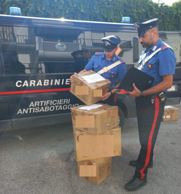 Detenzione illegale di esplosivi: scattano le manette dei carabinieri