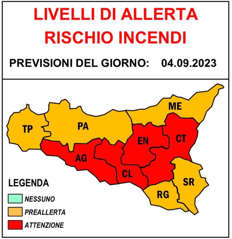 Meteo Palermo e provincia: forti venti, è allerta rischio incendi