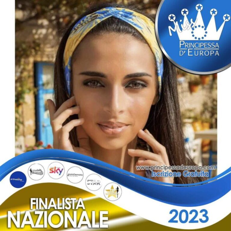 La termitana Carla Salamò è una delle finaliste nazionali di Miss Principessa d’Europa 2023  FOTO