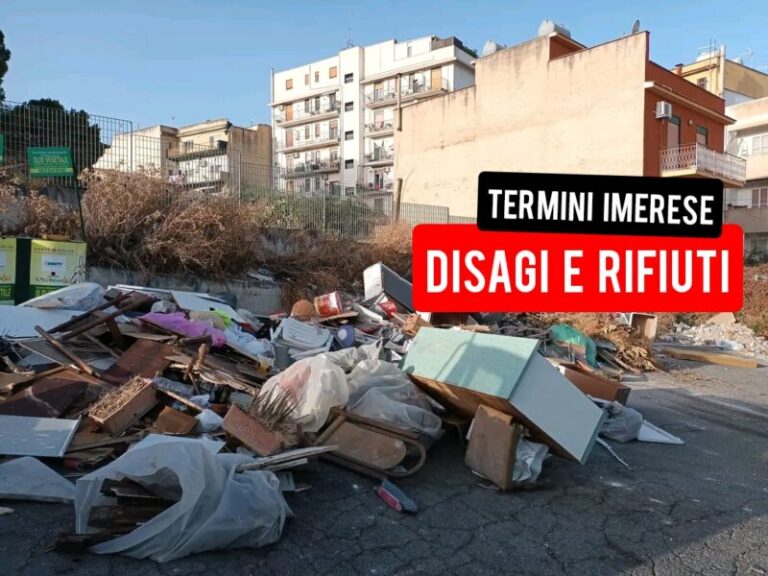 Termini Imerese: mega discarica abusiva in via Calcedonio Geraci FOTO