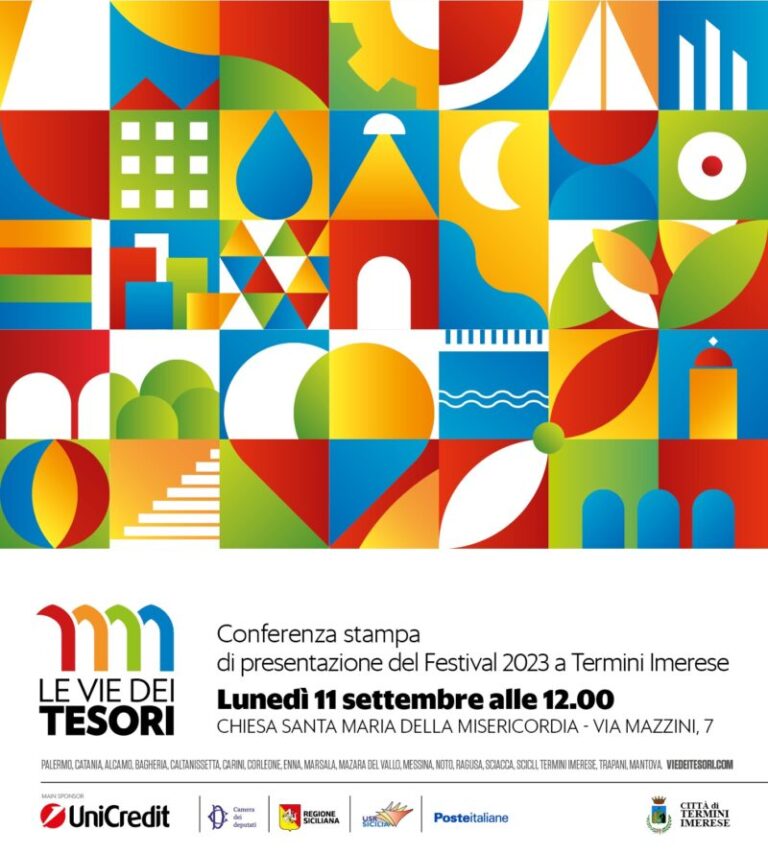 Termini Imerese: 11 settembre conferenza di presentazione del festival Le vie dei tesori 2023