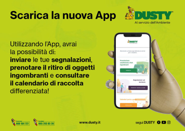 Dusty lancia la sua nuova App di servizio e compartecipazione