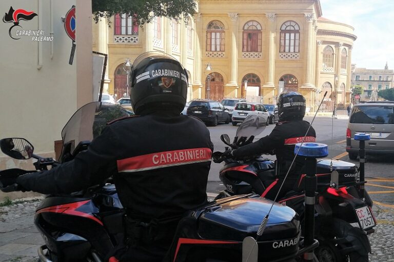 Controlli dei carabinieri del comando provinciale di Palermo: tre arresti e due denunce per furto