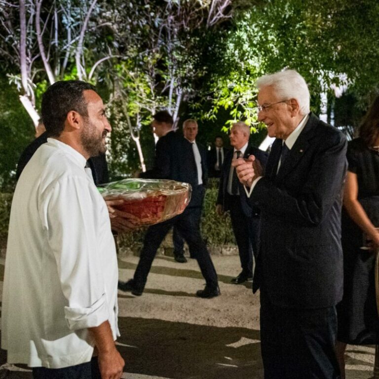 Lo chef termitano Natale Giunta organizza catering per il presidente della Repubblica Mattarella FOTO