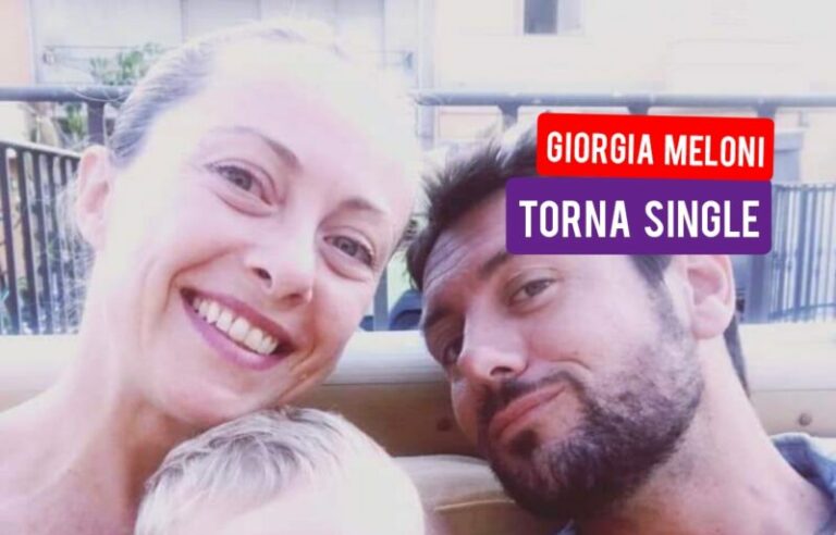 Il premier Giorgia Meloni lascia il compagno Andrea Giambruno: il post su Facebook