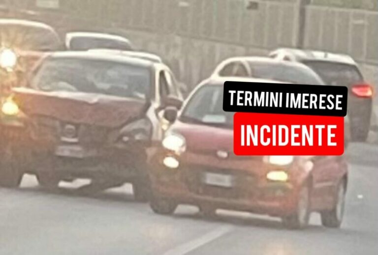 Incidente Termini Imerese: scontro tra due auto in via Libertà