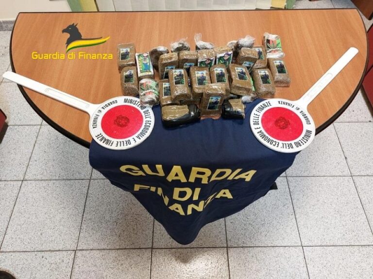 Guardia di Finanza sequestra tre chili di hashish a Buonfornello: arrestati due ventenni