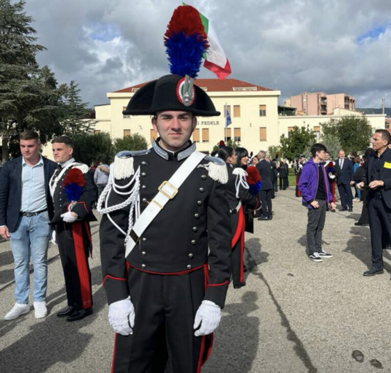 Il termitano Antonino Speciale entra a far parte dell’Arma dei carabinieri