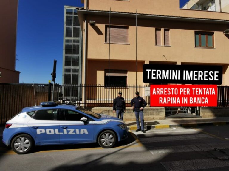 Rapina in banca a Termini Imerese: la Polizia arresta un uomo