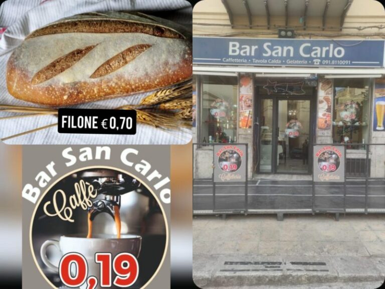 Termini Imerese: il bar San Carlo sfida la crisi e propone un filone di pane a 0,70 euro
