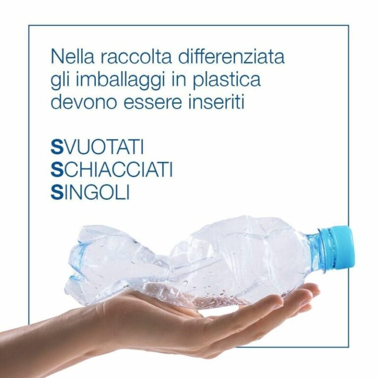 Raccolta differenziata della plastica, sai farla bene? Ecco la regola delle tre S