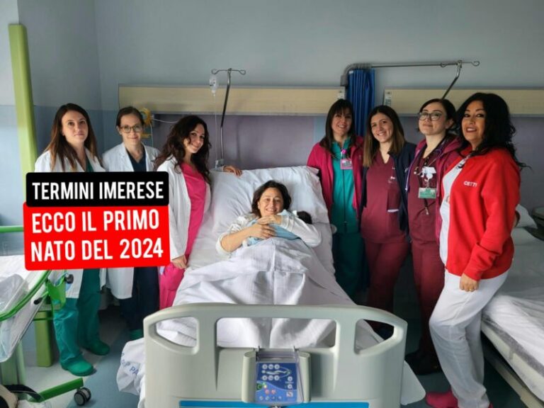 Ospedale Termini Imerese: benvenuto Antonio, il primo nato nel 2024 in città FOTO