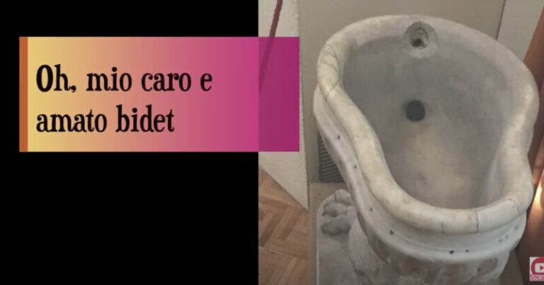 Oh, mio caro e amato bidet!