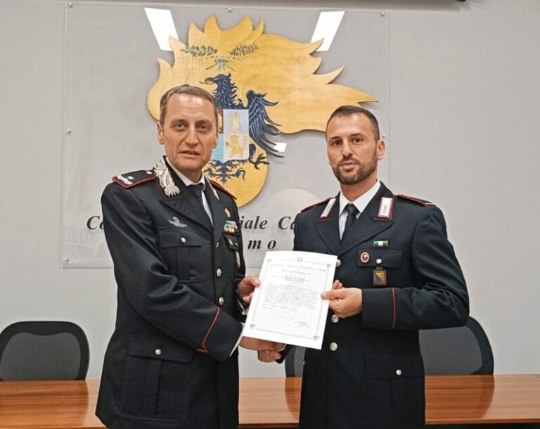 Al comando provinciale di Palermo premiati i carabinieri distinti in operazioni di servizio