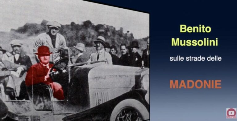 Benito Mussolini sulle strade delle Madonie