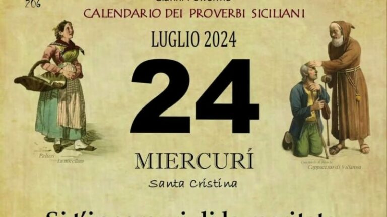 24 luglio 2024: calendario, proverbio, santo del giorno e meteo VIDEO