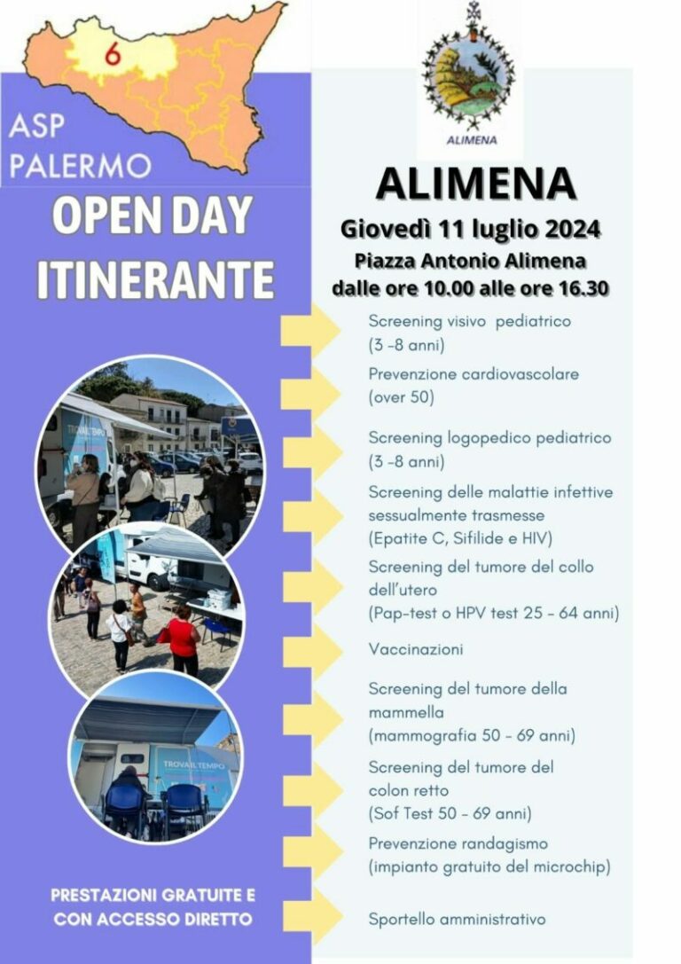 Alimena: open day dell’Asp con screening gratis
