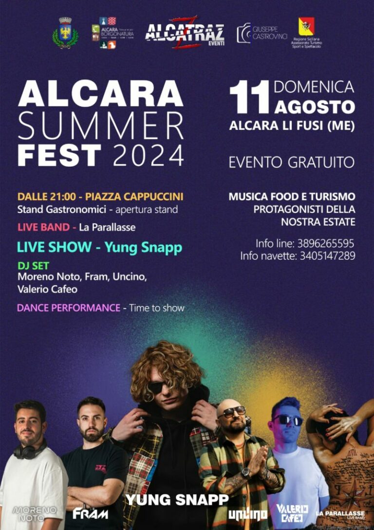 Annunciata la seconda edizione dell’Alcara Summer Fest 2024