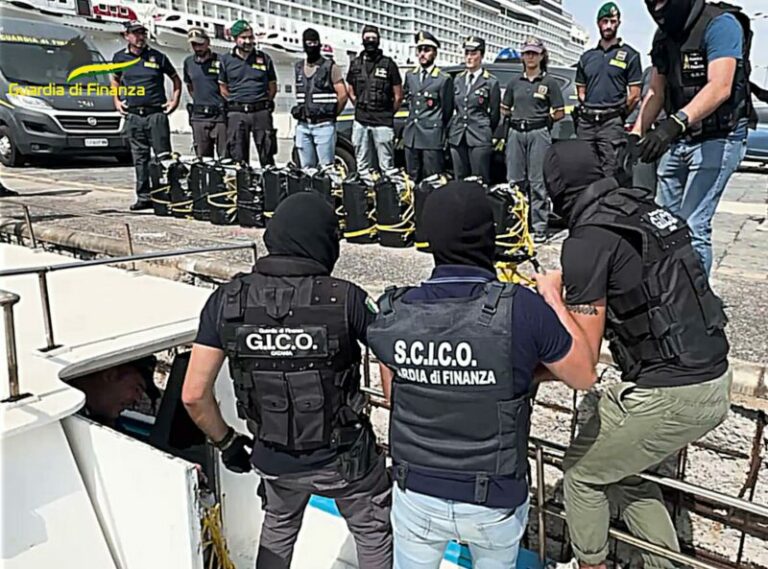 Maxi operazione antidroga in Sicilia: 5 arresti e sequestro da 540 chili di cocaina del valore di oltre 100 milioni di euro