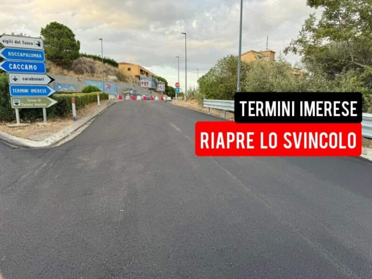 Lo svincolo autostradale di Termini Imerese riaprirà il 21 settembre 2024