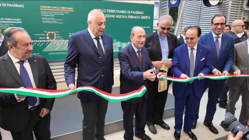 Anello ferroviario, il presidente Schifani inaugura la fermata Libertà: «Oggi vince la collaborazione istituzionale»