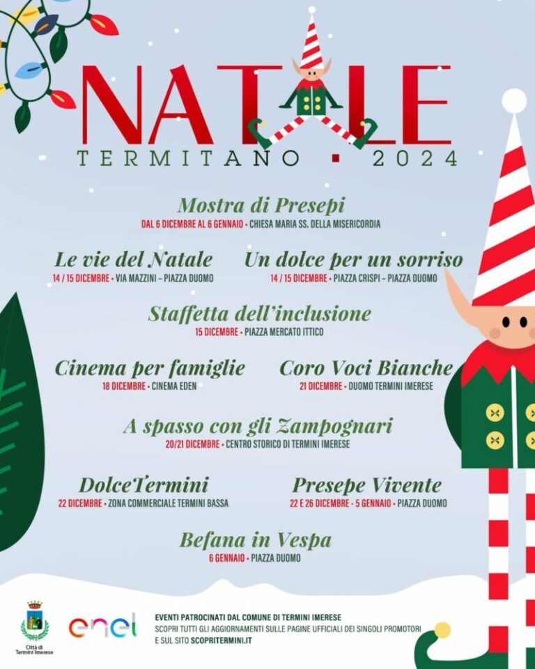 Termini Imerese: il programma del Natale Termitano 2024