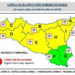 Maltempo in arrivo anche su Palermo e provincia: l’allerta  della Protezione Civile Sicilia