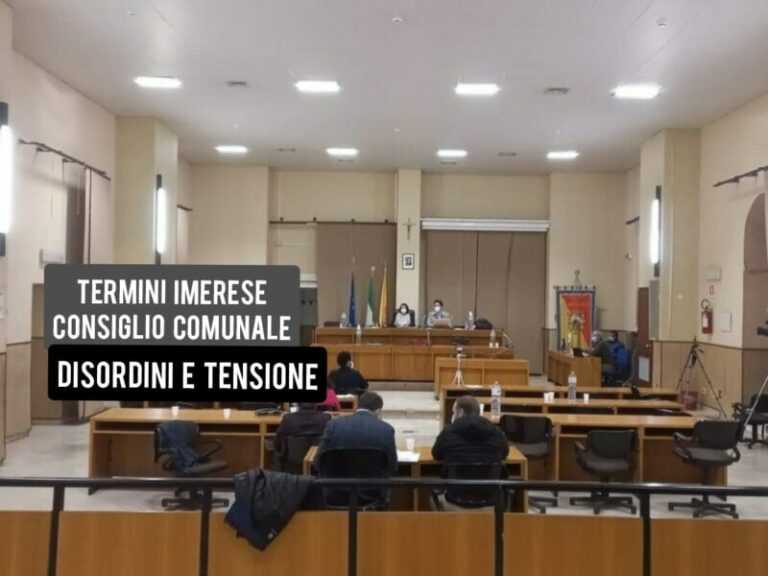 Momenti di tensione a Termini Imerese: bagarre in Consiglio Comunale